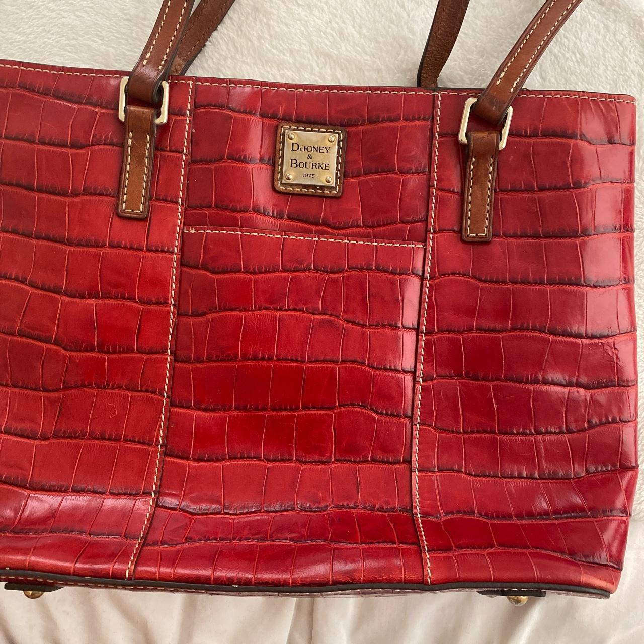 Dooney and bourke hot sale red crocodile purse