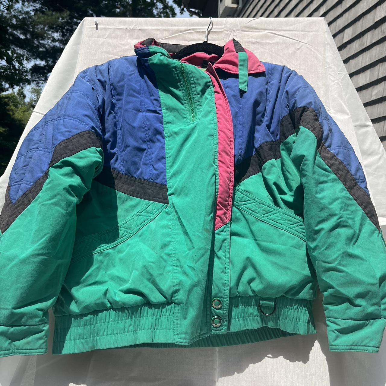 VINTAGE COLORFUL SKI JACKET #80s #90s #colorful #ski... - Depop