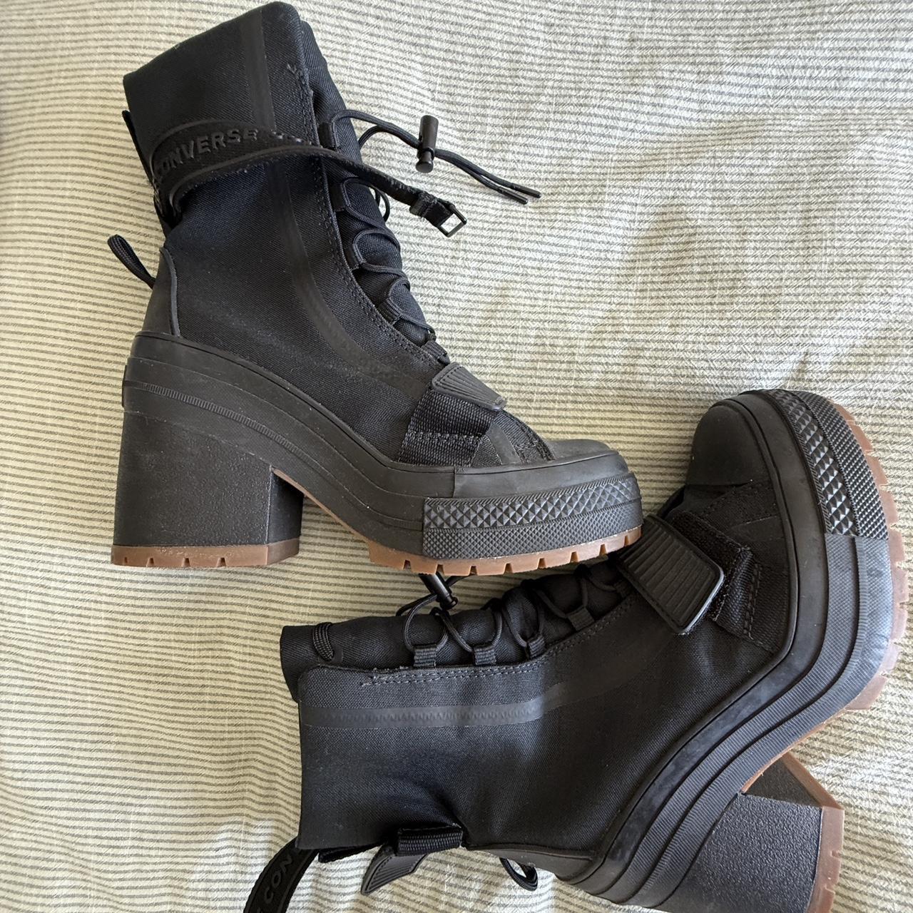 Converse Women's Combat Boots Black US – Converse women's