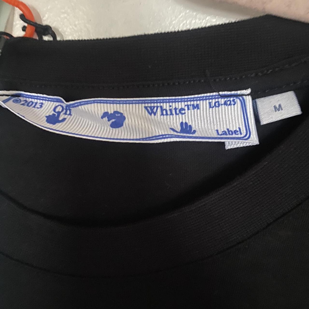 Off-White Men's Black and Red T-shirt (3)