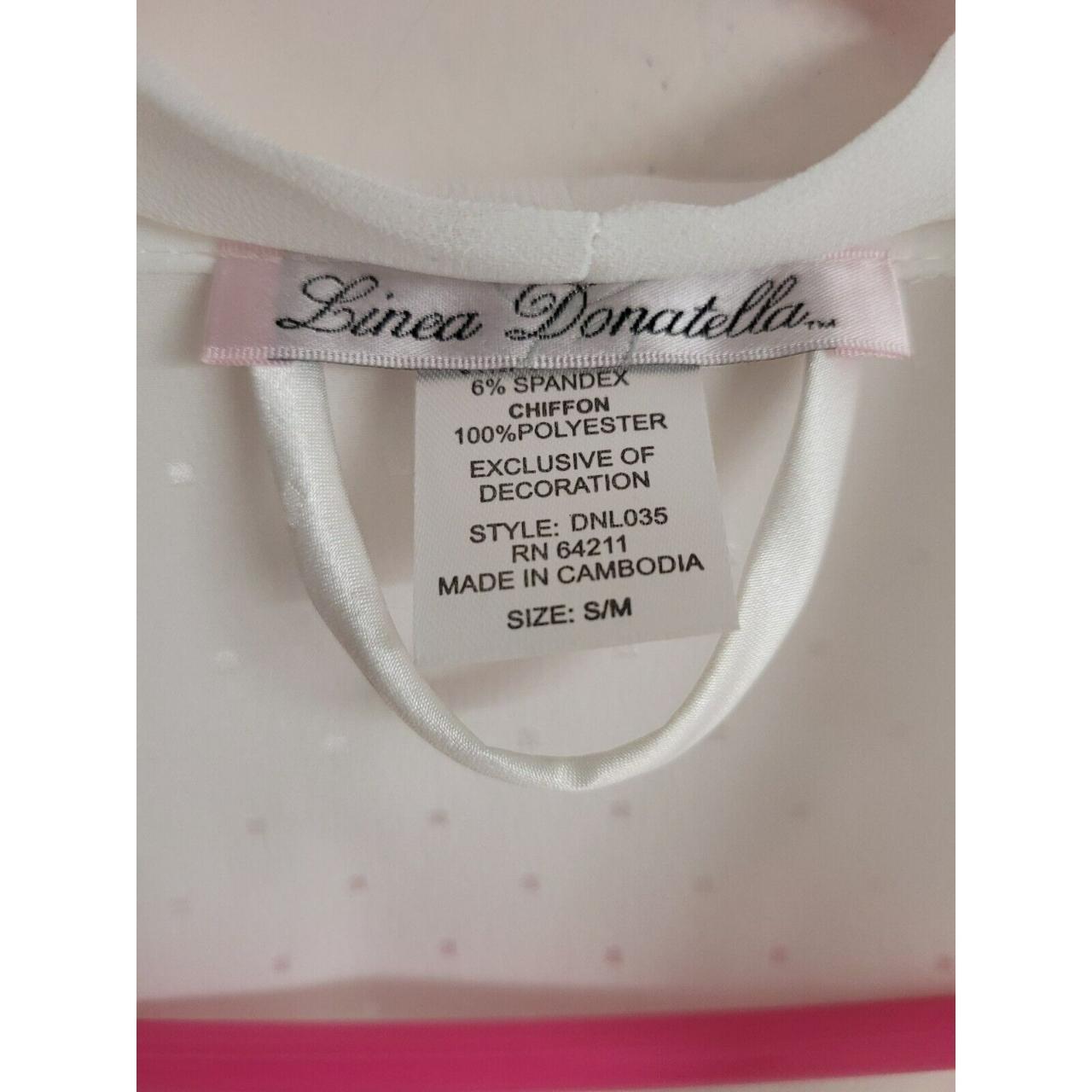Linea Donatella Women's Cream and White Robe (3)