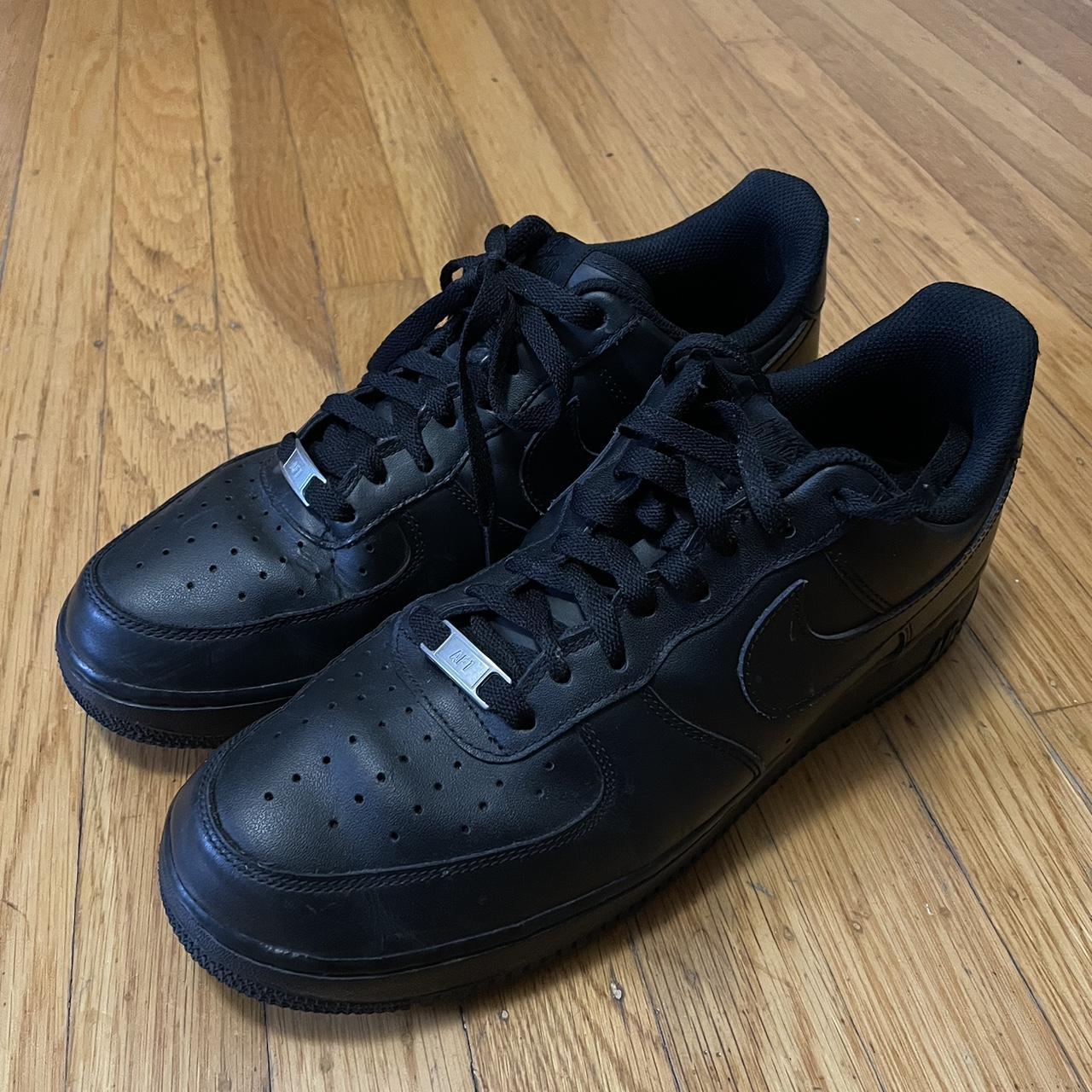 black air force 1 size 10 mens