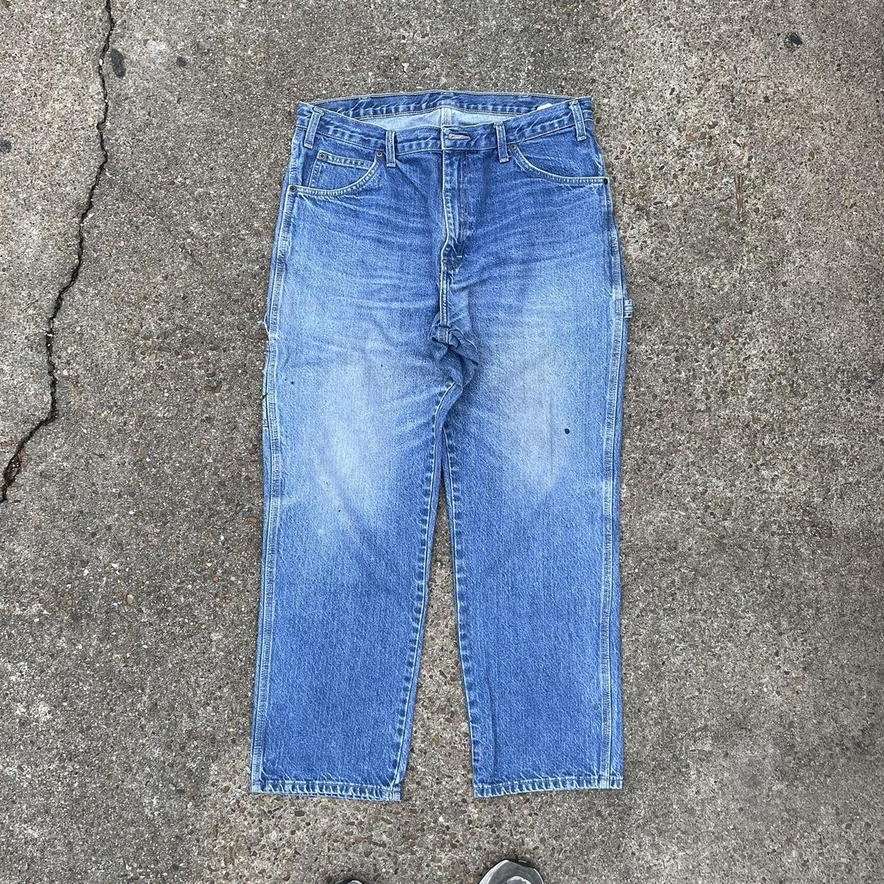 Dickies Men's Blue Jeans Depop