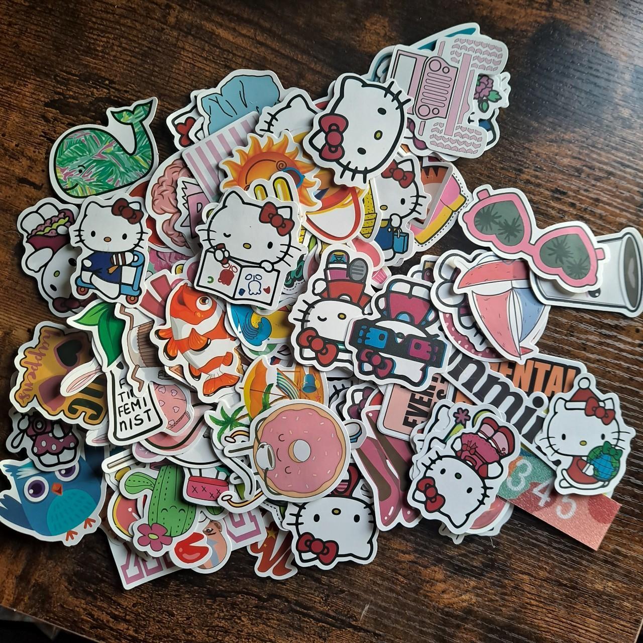 48 pcs Sanrio stickers Hello kitty, little twin - Depop