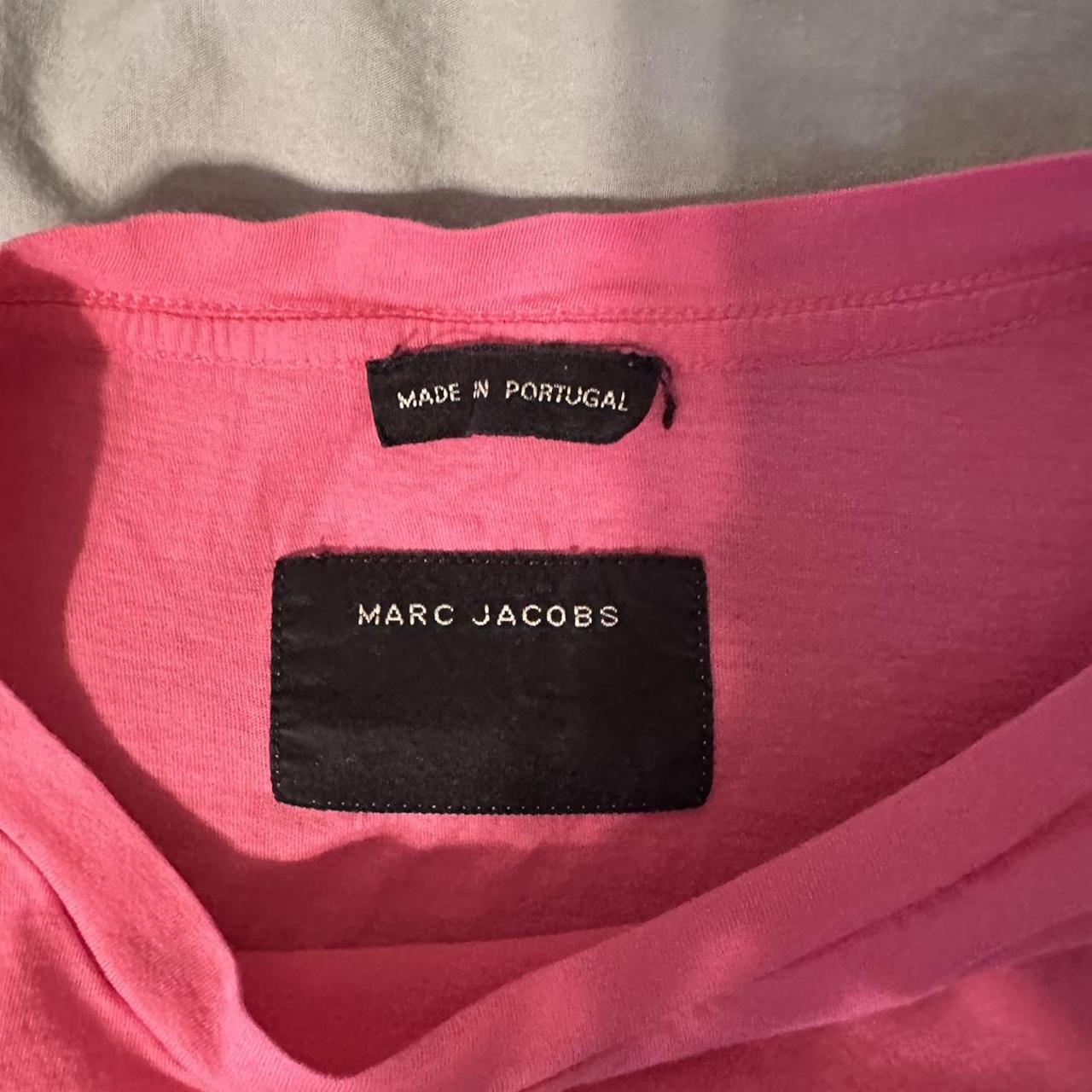 Marc Jacobs Women's Pink T-shirt | Depop