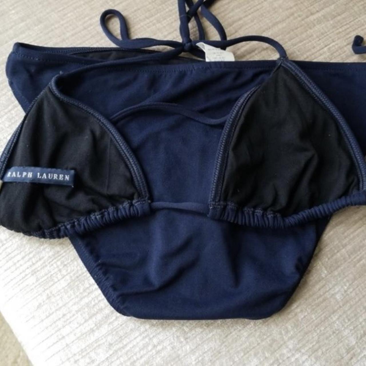 Ralph Lauren Women's Blue and Navy Bikinis-and-tankini-sets | Depop