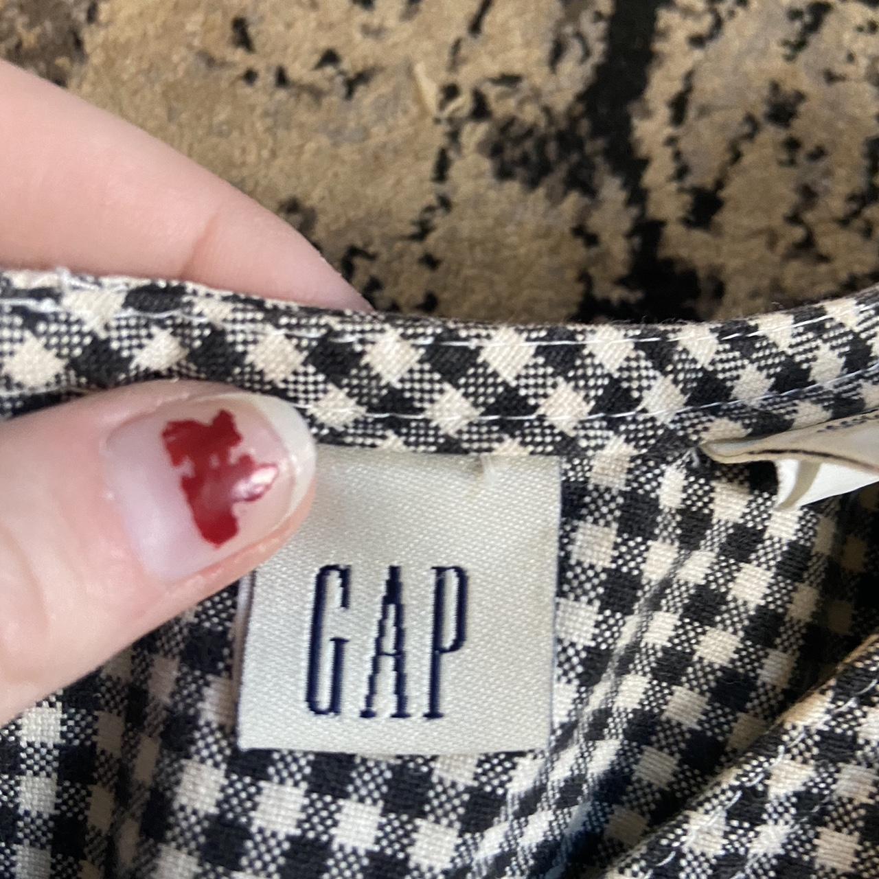 Gap Women's Cream and Black Dress (2)