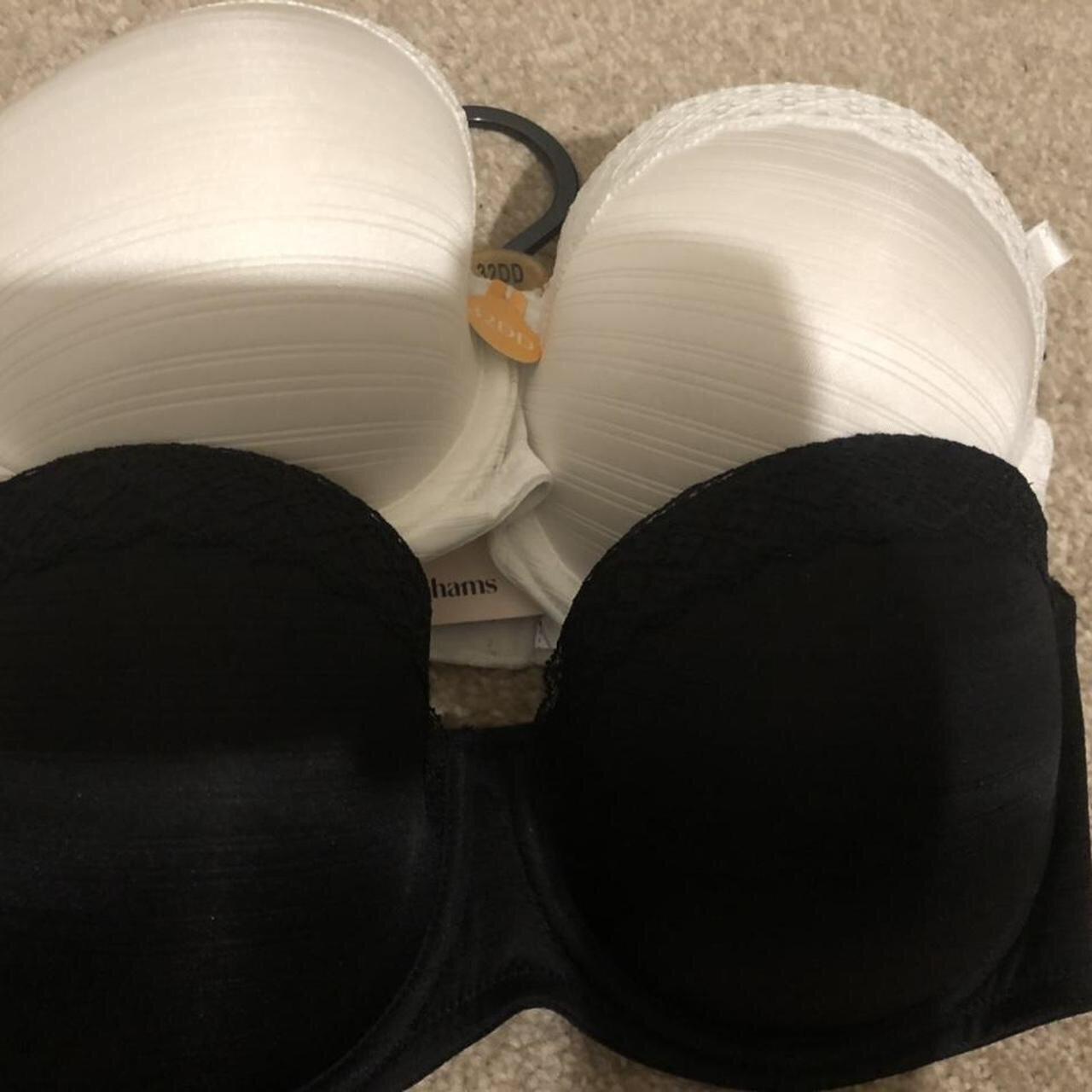 Padded strapless bra size 32DD pack x2 set debenhams... - Depop