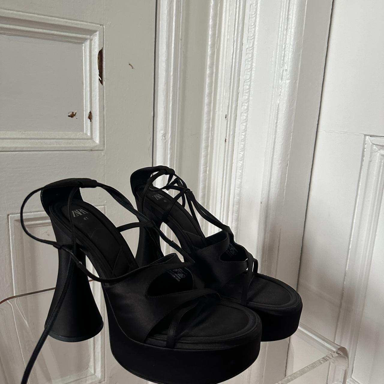Zara Strappy Platform Heel, Worn Once Love
