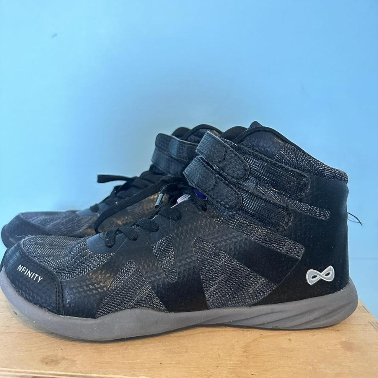 Black high top nfinity cheer shoes hotsell