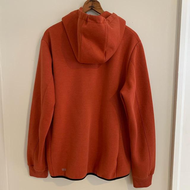 Uniqlo Unisex Fleece Full Zip Jacket (28Dark Orange- Small) 