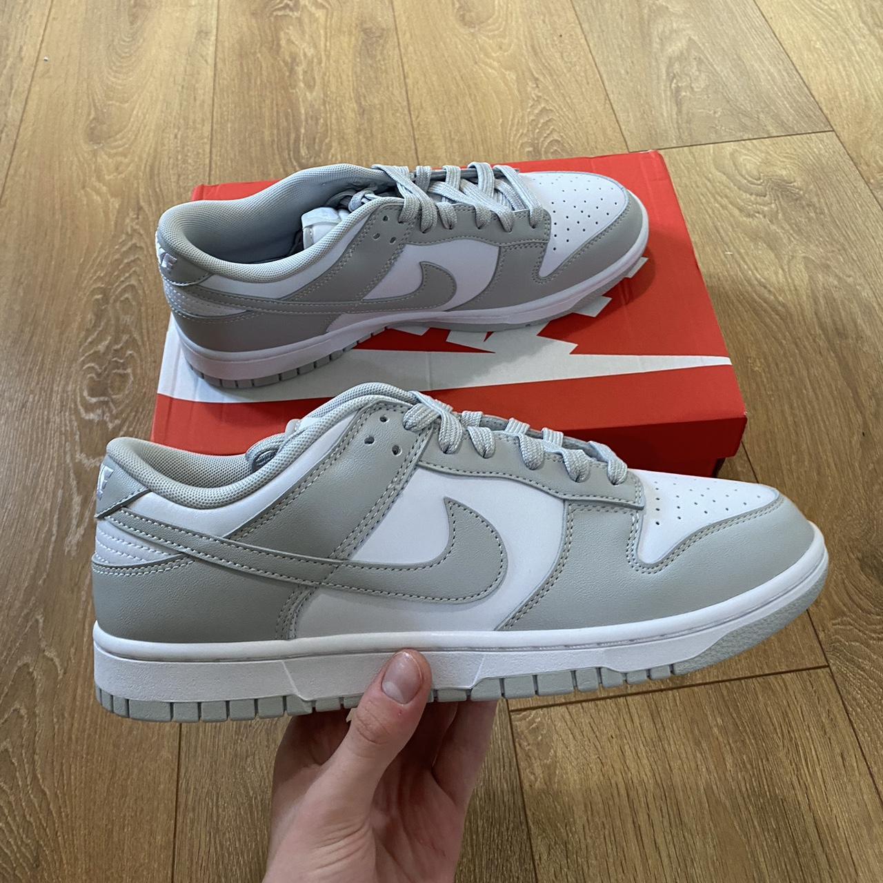 Grey Fog Dunks - Men’s Trainers - Grey, UK... - Depop