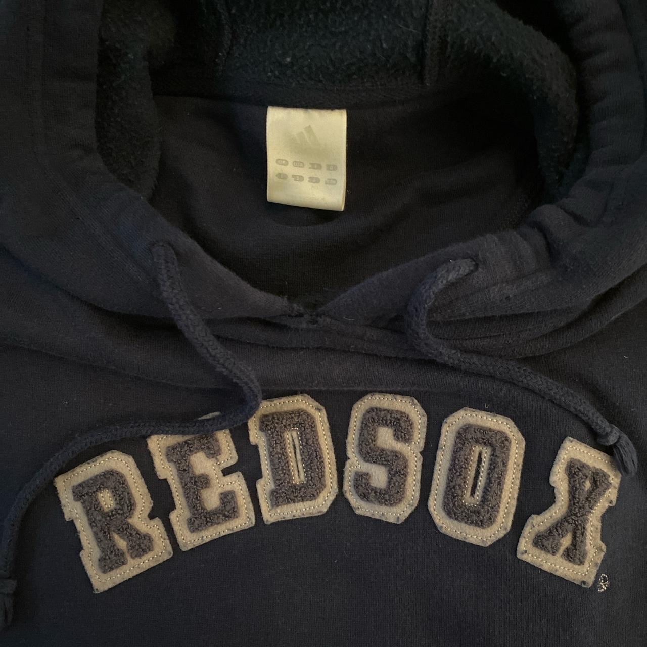 Boston Red Sox Adidas Vintage Sewn Hoodie Size - Depop