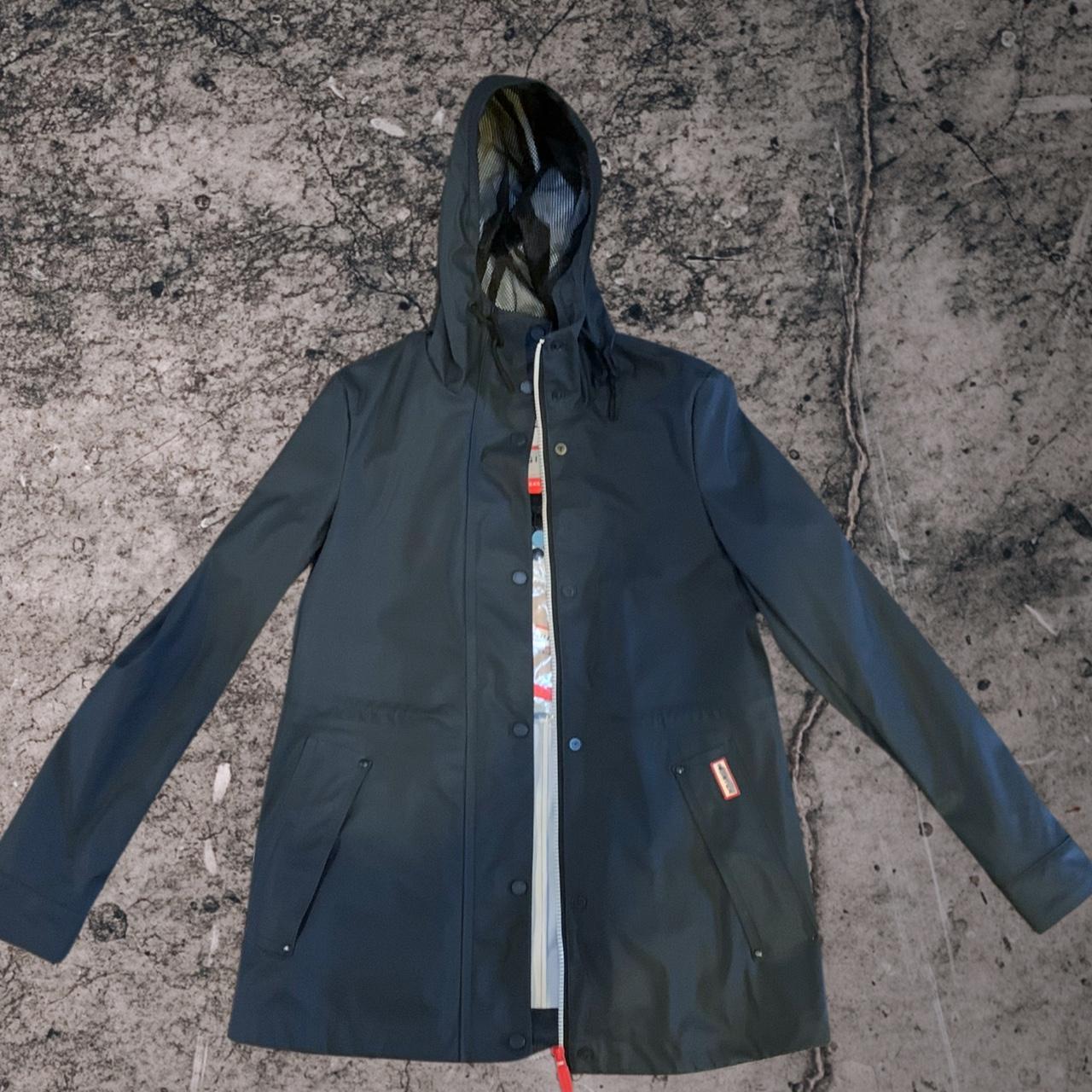 Hunter lightweight rubberised on sale navy rain mac