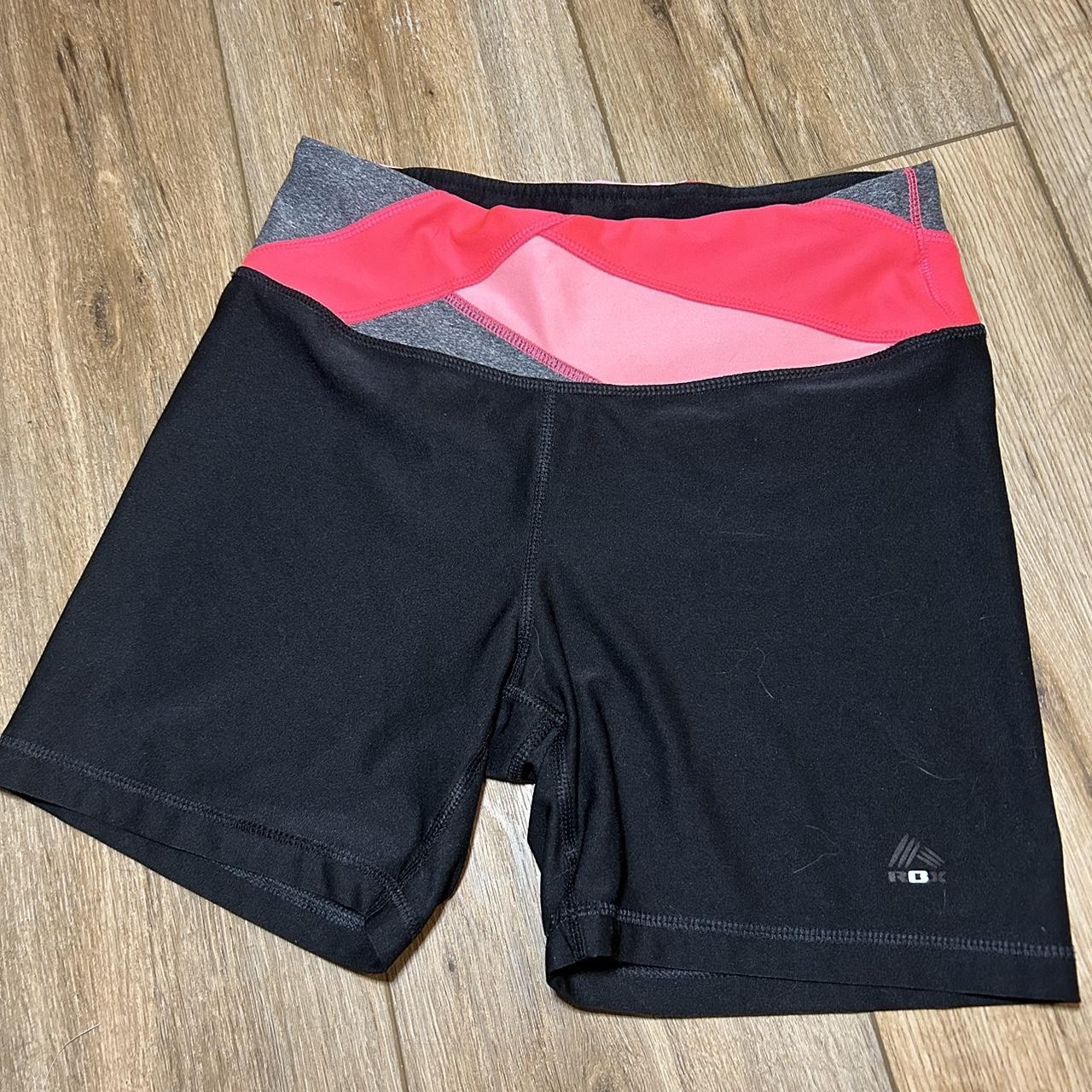 RBX Active Women's Black and Pink Shorts Depop