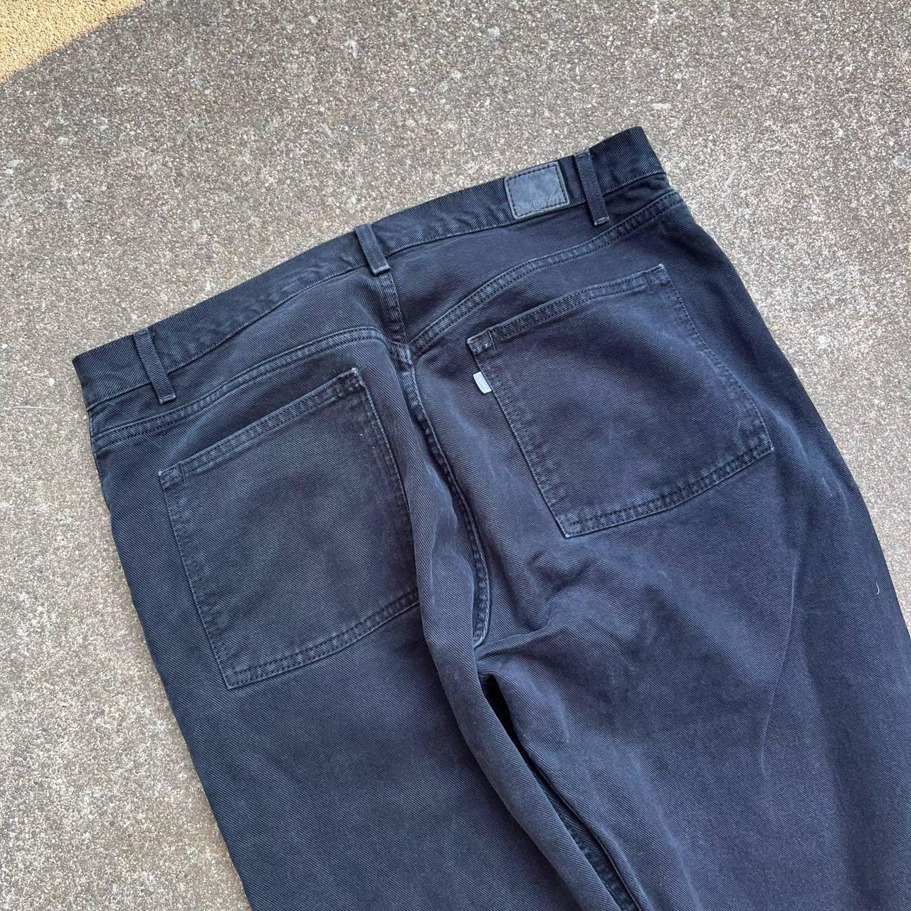 Y2k 2000s 2010s Black Levis Loose Fit Silvertabs... - Depop