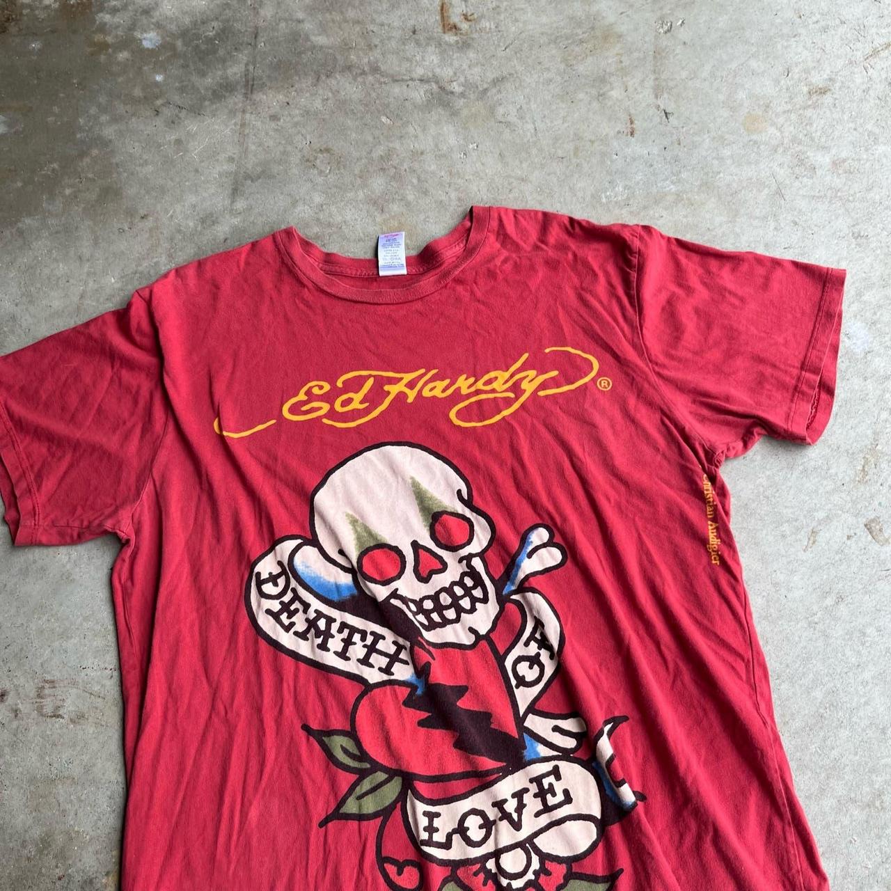 Ed hardy red shirt hotsell