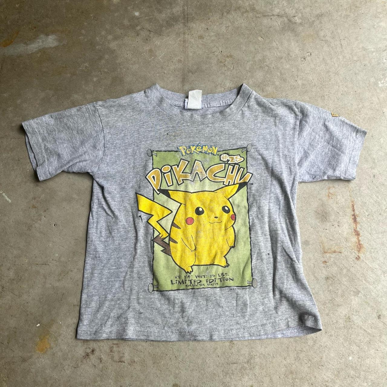 Vintage buy Kids 1999 90s Pokemon Pikachu Graphic Shirt