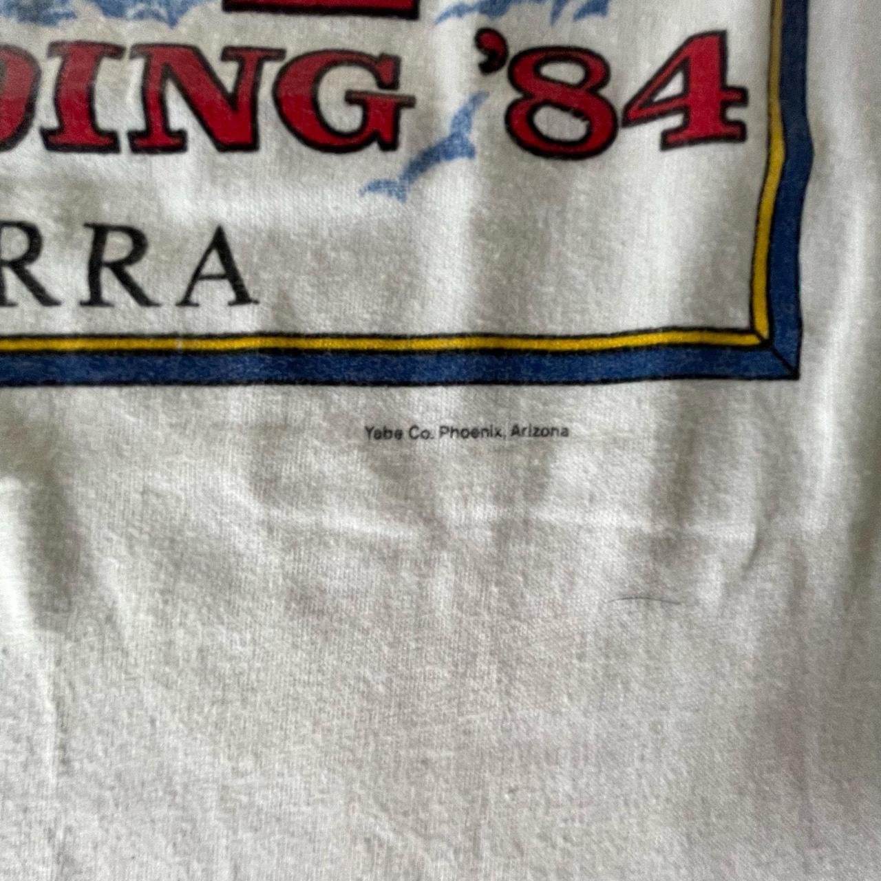 Vintage top 1984 Wing Ding VI GWRRA Lake of the Ozarks Biker T-Shirt size XS Small