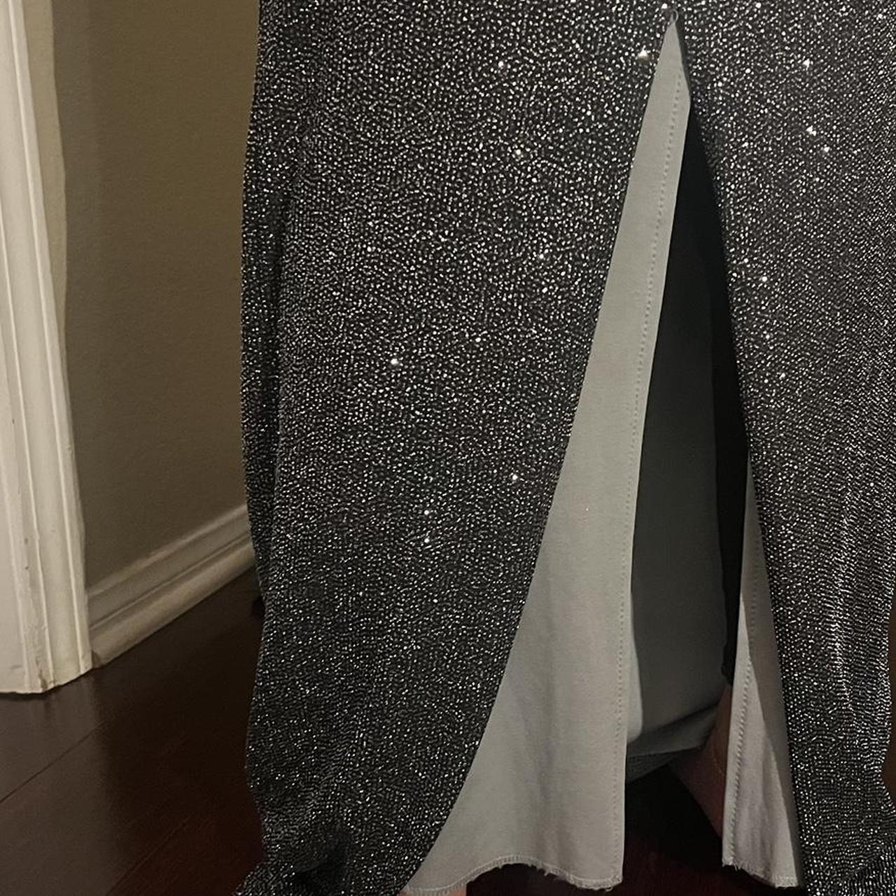 City triangles prom dress gradient gray with slit Depop