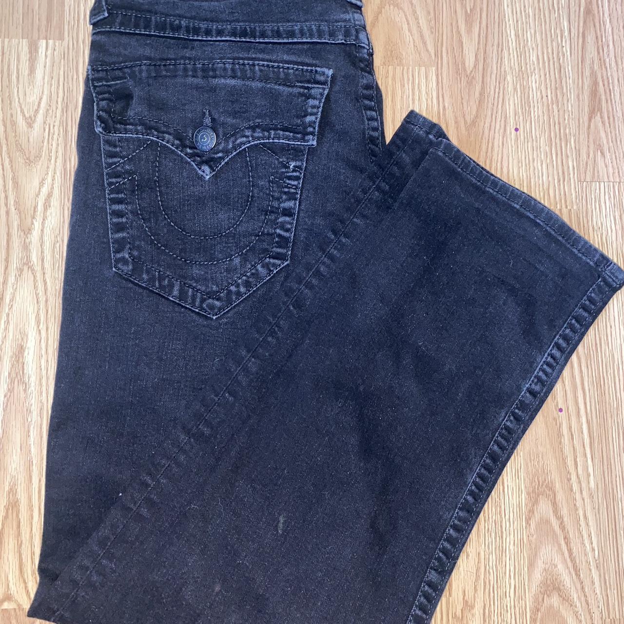 BLACK TRUE RELIGION JEANS ️ -Have been used a good... - Depop