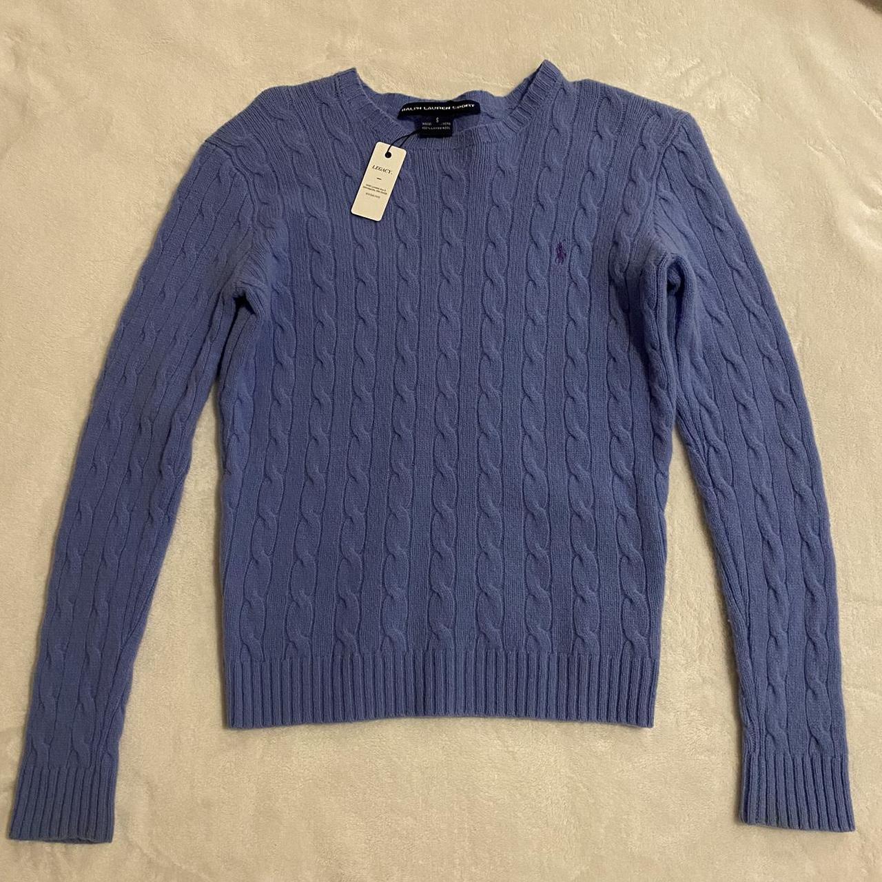 periwinkle ralph lauren sweater! -brand new with... - Depop