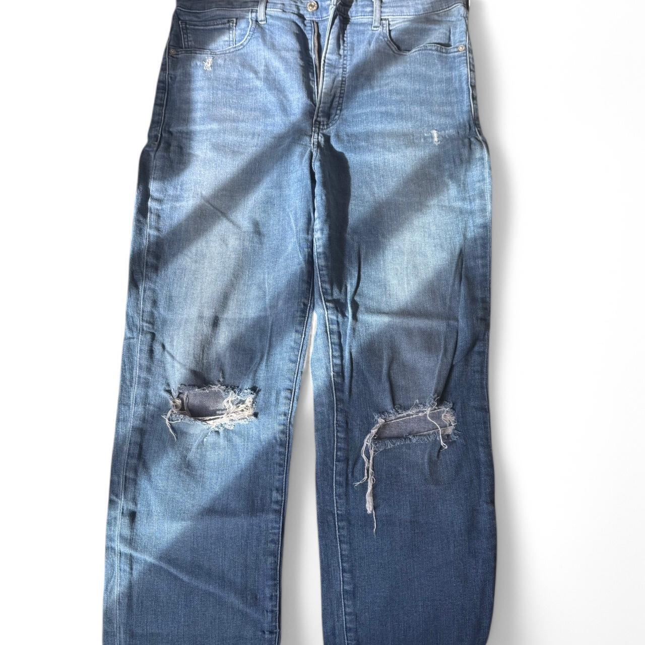 Express Women's Distressed Jeans Blue/Navy 14 – Express High