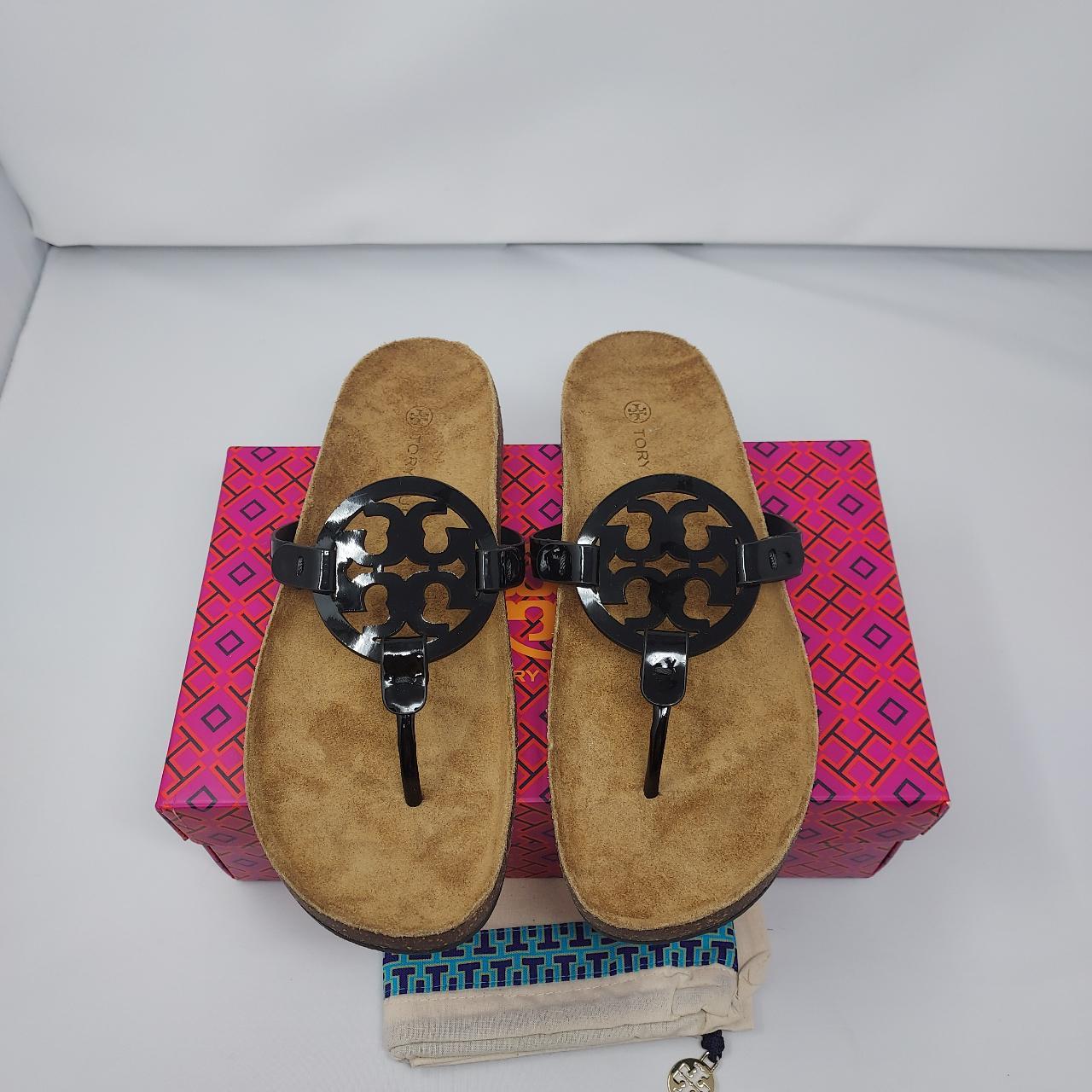 Tory burch flip flops cheap leopard