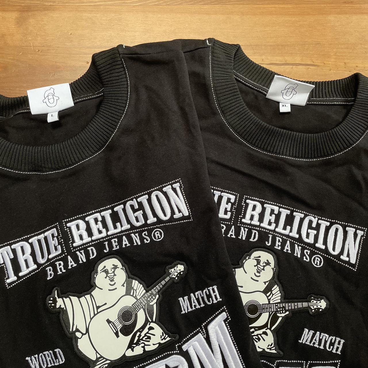 Buddha T-Shirt Black 6pm X True Religion Size: L, | Depop