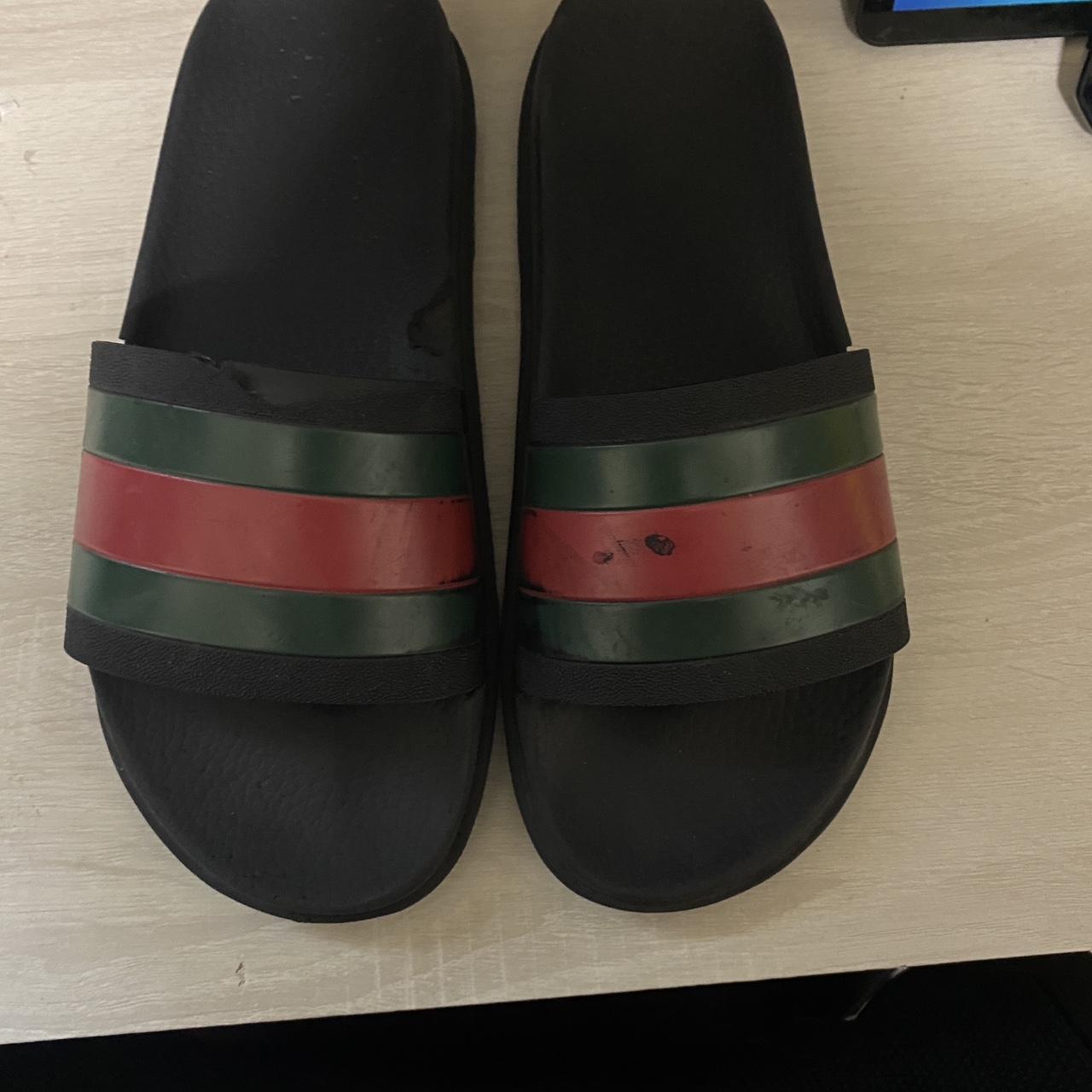 Gucci slides no box size 8 fits 9-10 - Depop