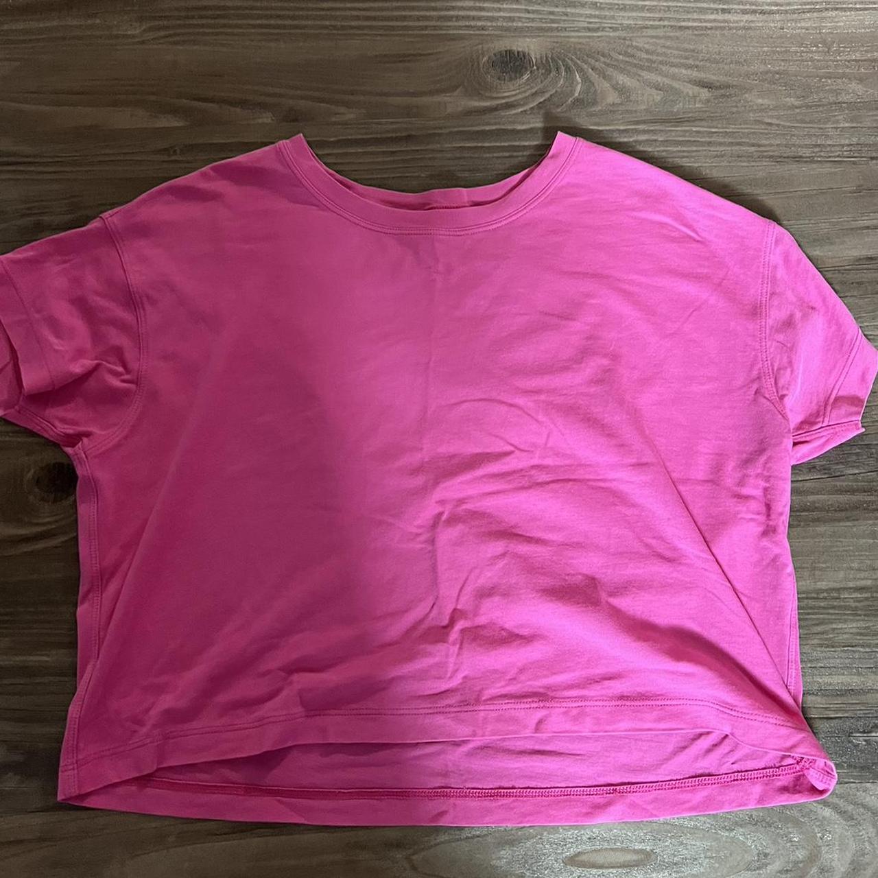 basic pink t from lulu lemon! great condition and... - Depop