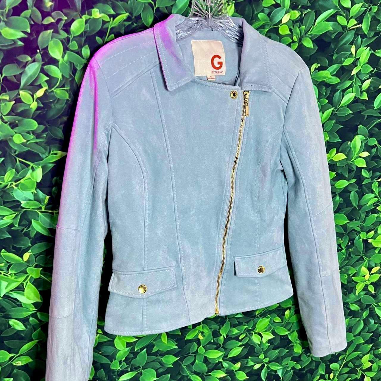 Guess Women's Blue Jacket Depop