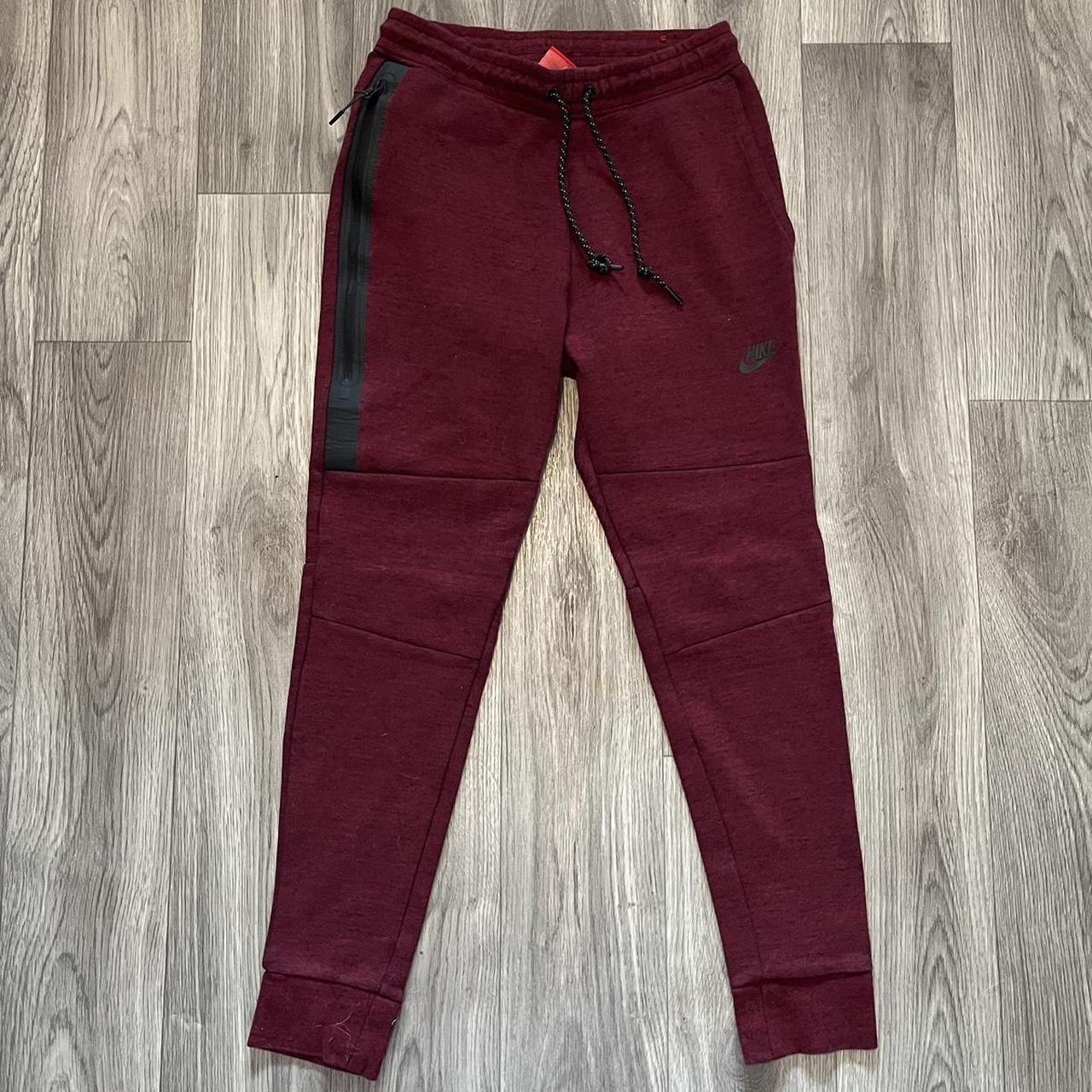 nike tech red joggers
