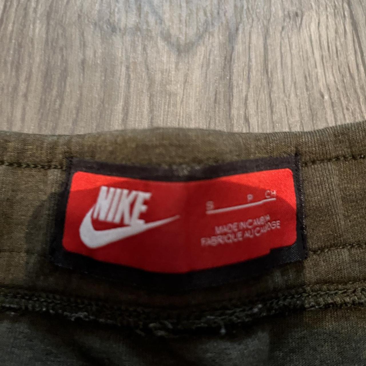 Nike tech fleece joggers Kahki green nike tech... - Depop