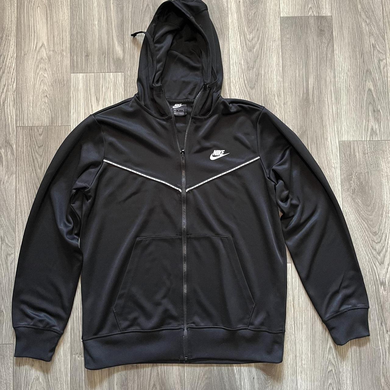 zip up nike hoodie black