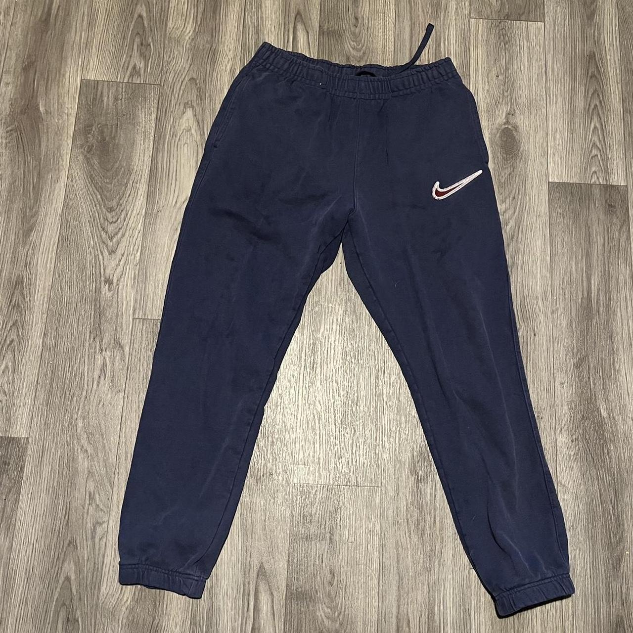 mens nike joggers navy blue