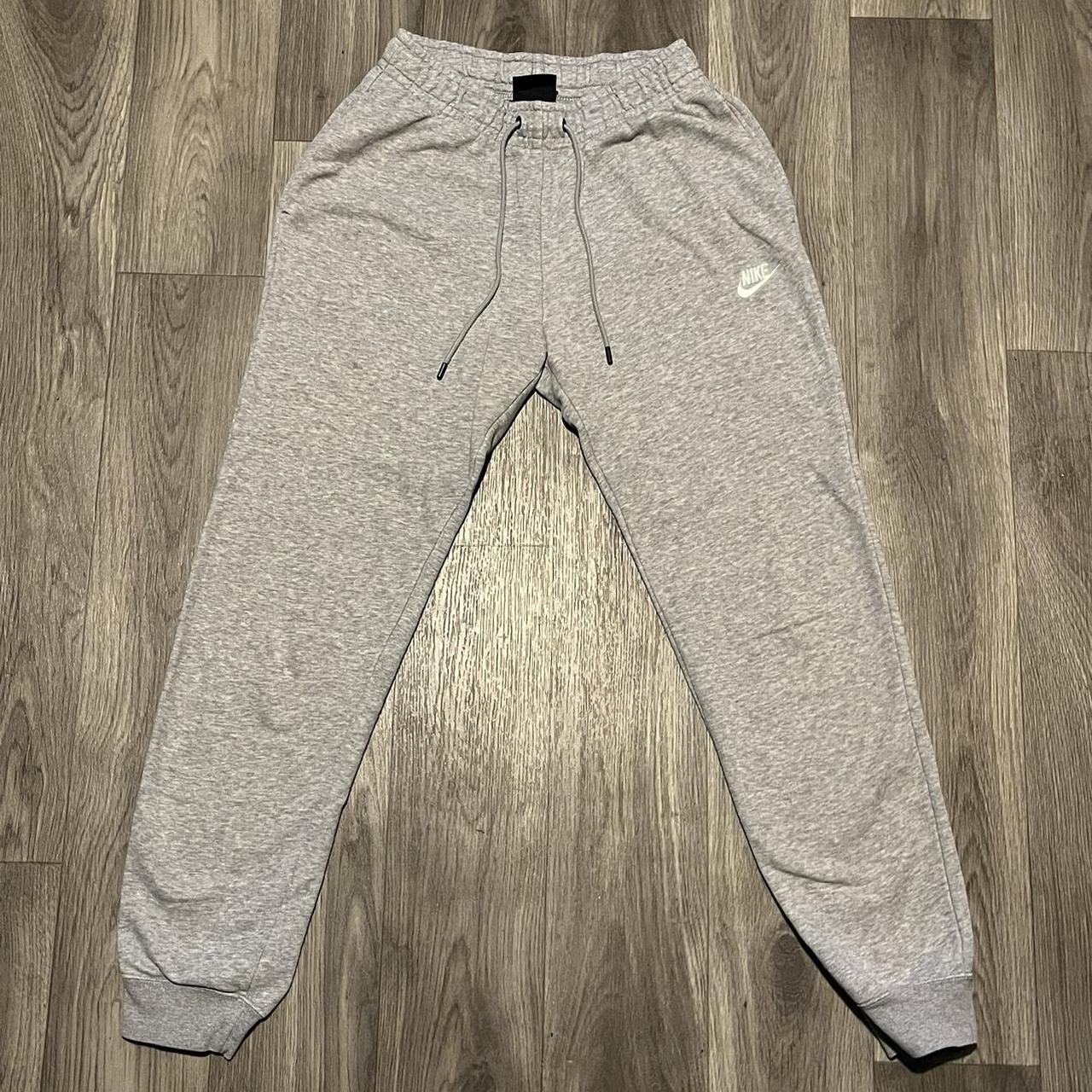 slim grey nike joggers
