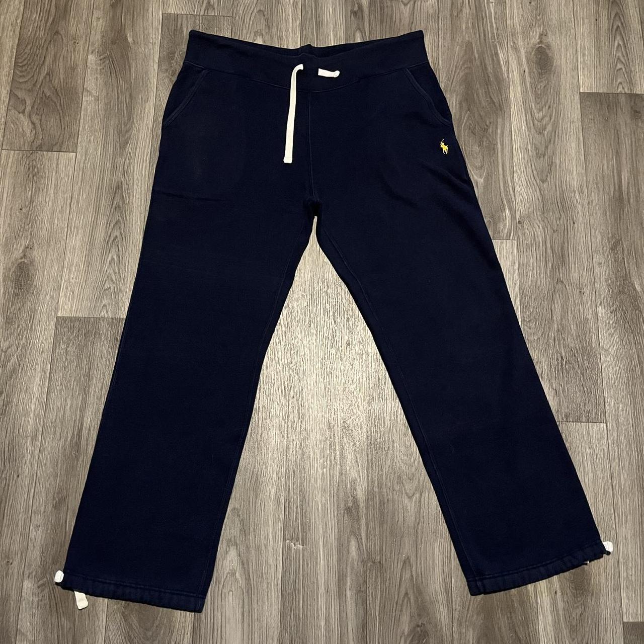 Ralph Lauren Joggers Navy Blue Straight Leg Polo Depop