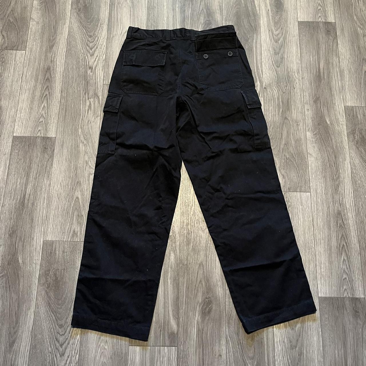 Black cargo pants Gap baggy fit cargo trousers .... - Depop