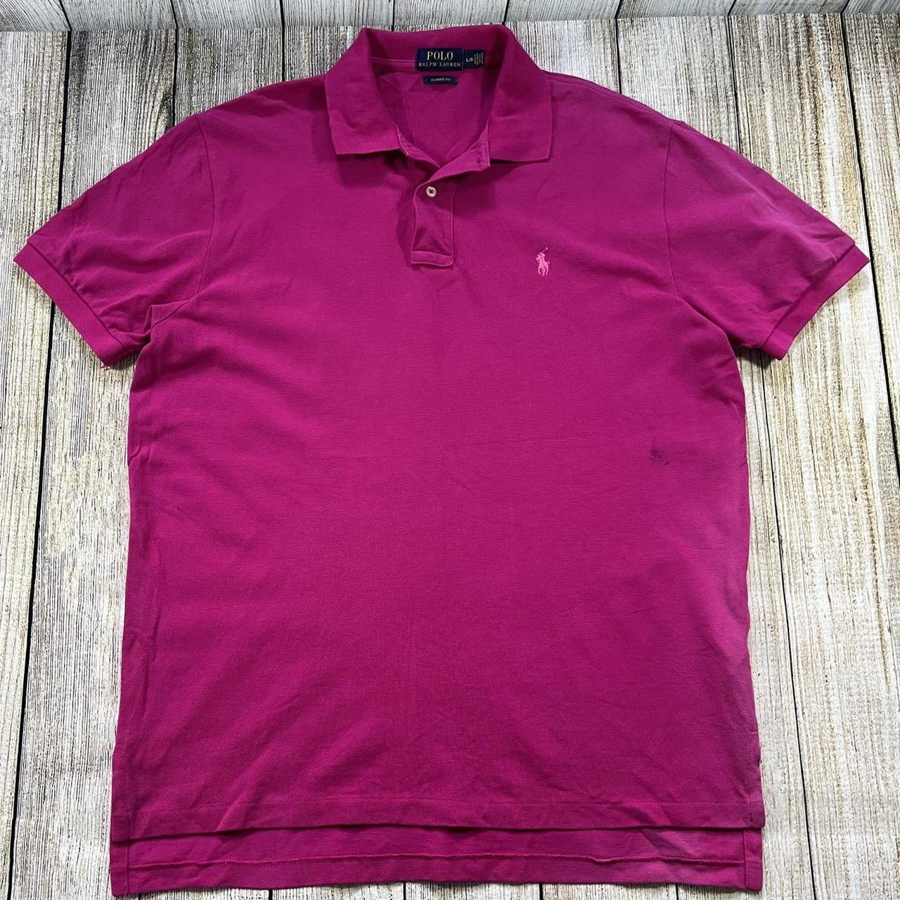 Mens pink polo shirt ralph lauren best sale