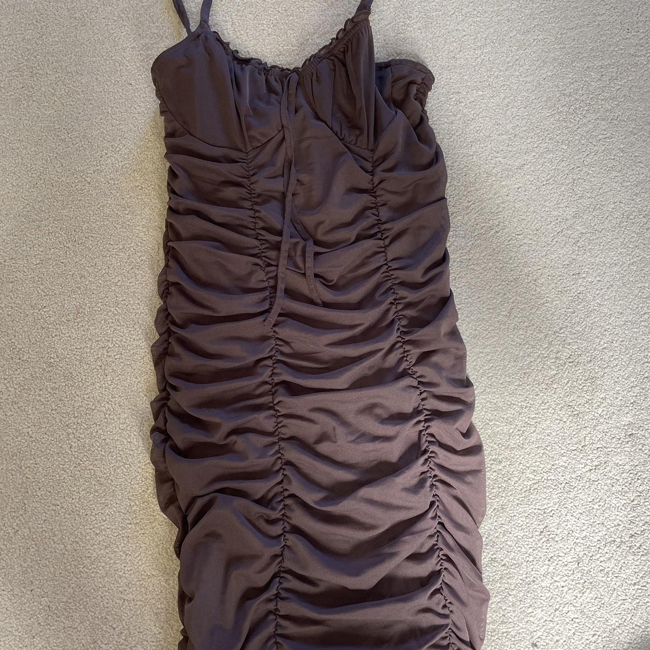 Brown dress, tight dress, brown tight dress, summer... Depop