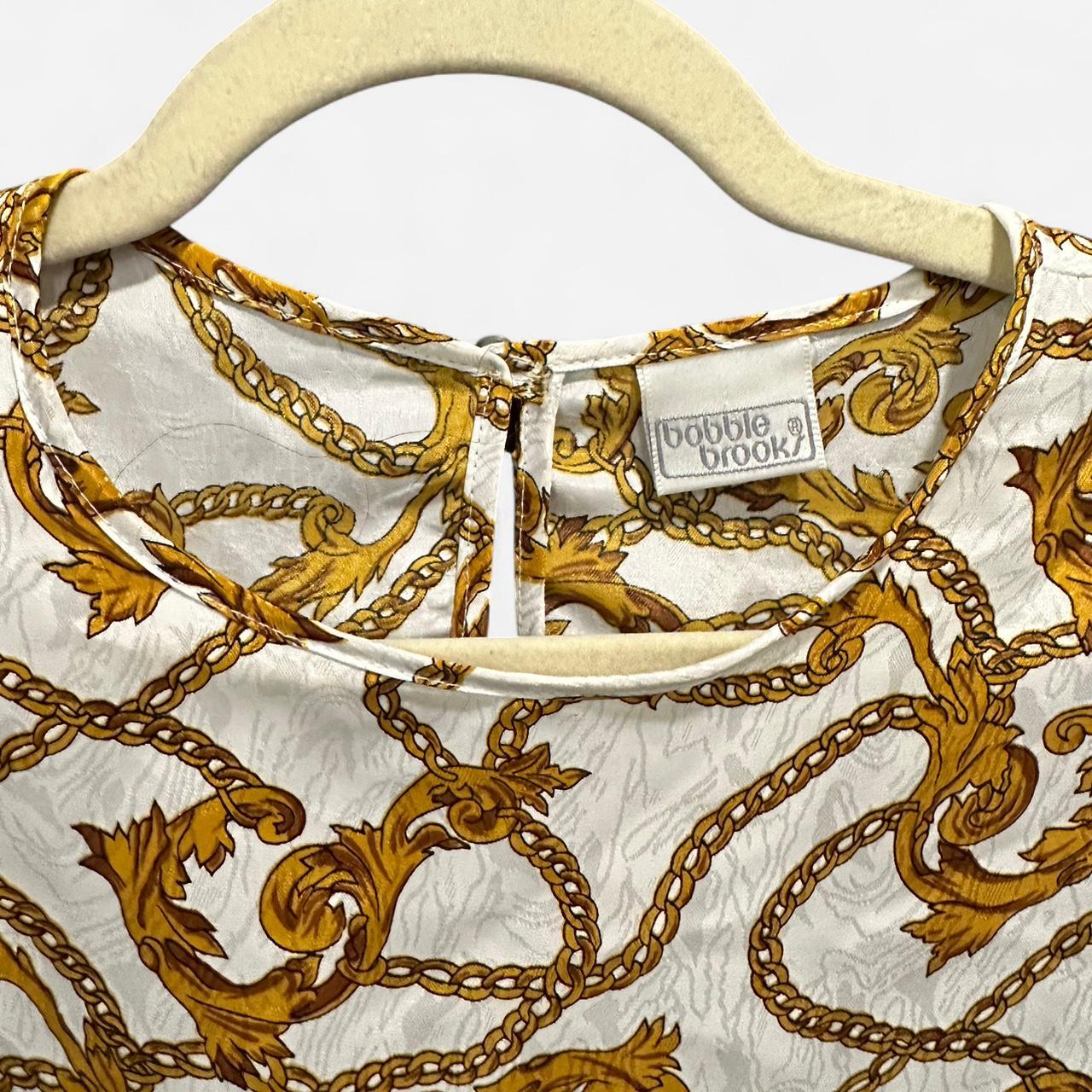 Source Unknown Women's Blouse - Cream/Gold - L – … - image 4