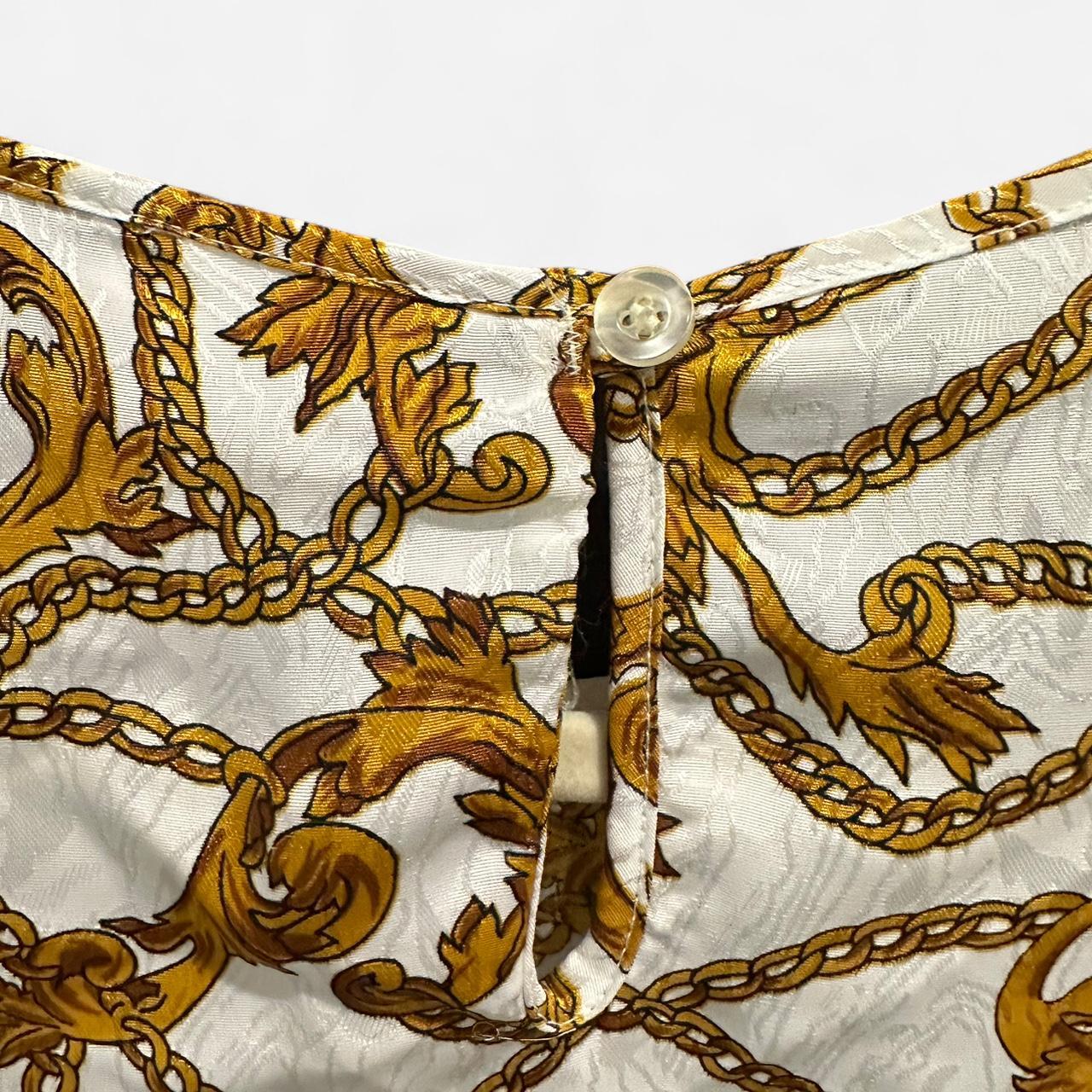 Source Unknown Women's Blouse - Cream/Gold - L – … - image 8