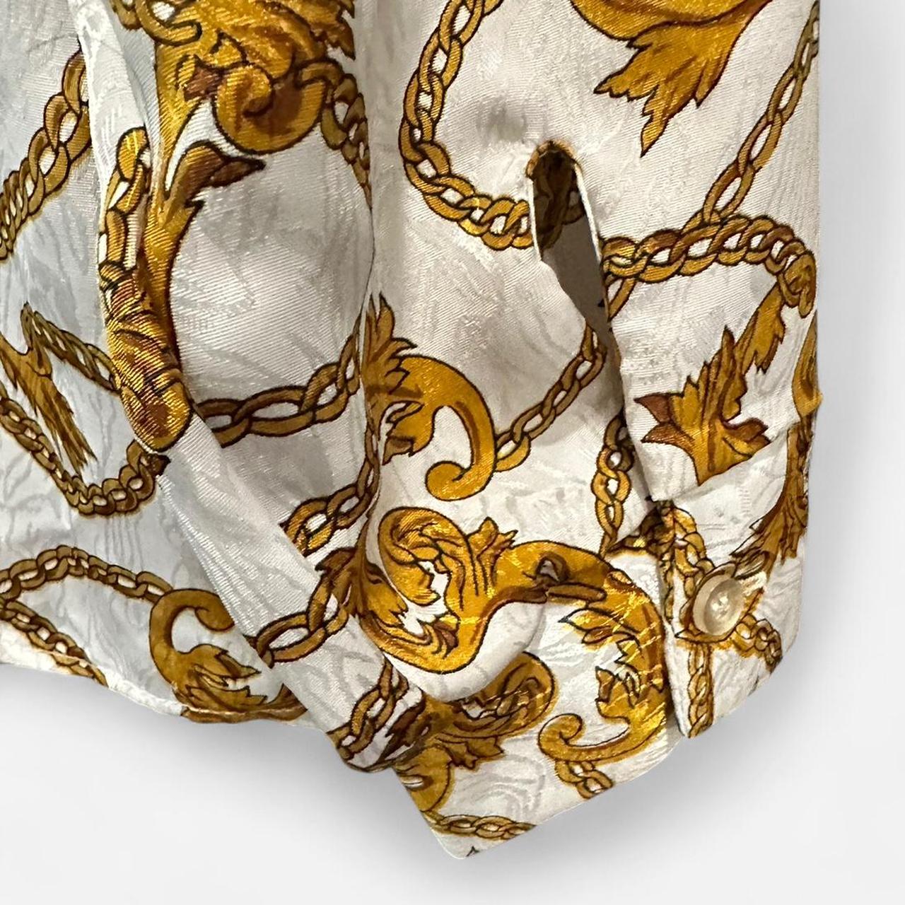 Source Unknown Women's Blouse - Cream/Gold - L – … - image 6