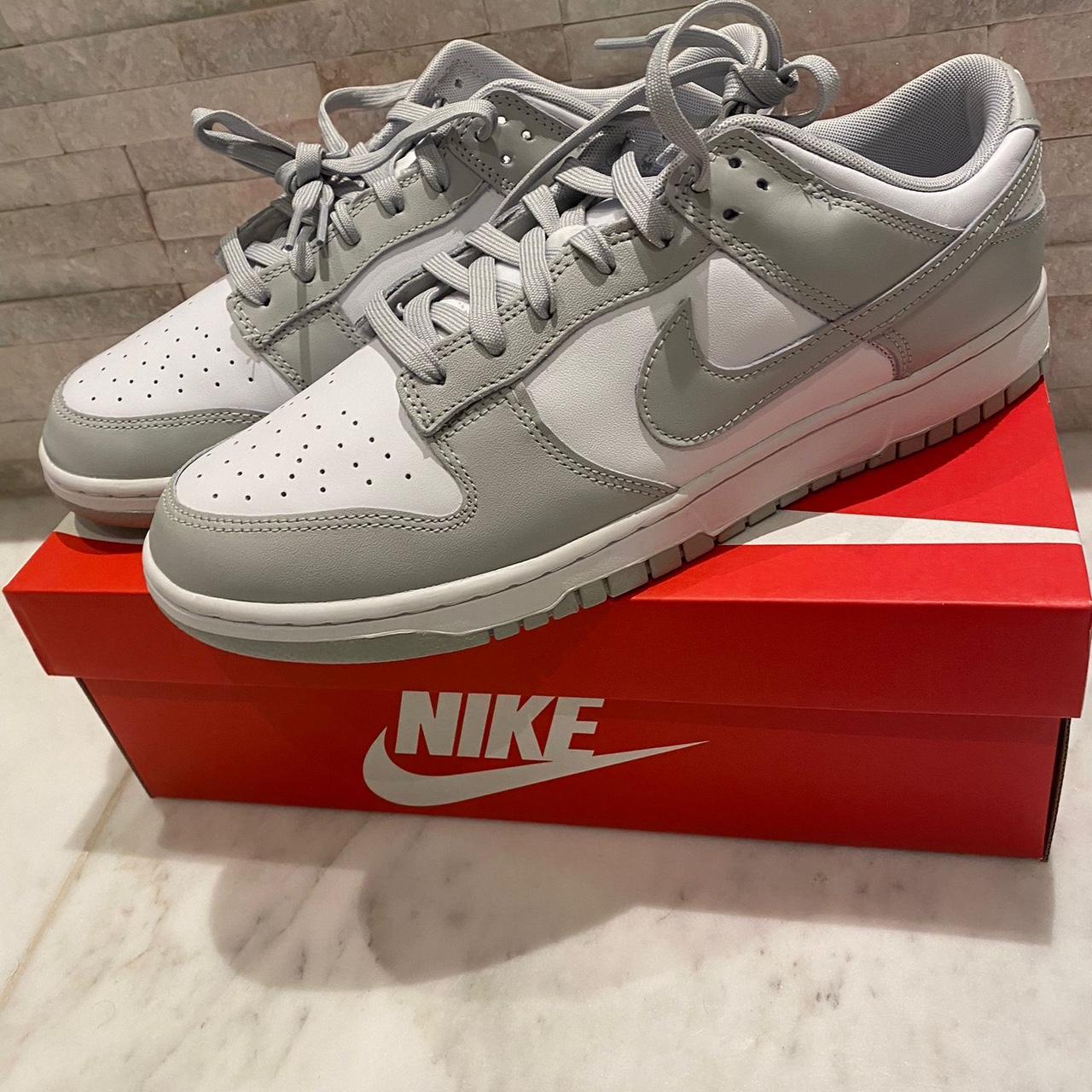 Nike Men's Grey and White Trainers | Depop