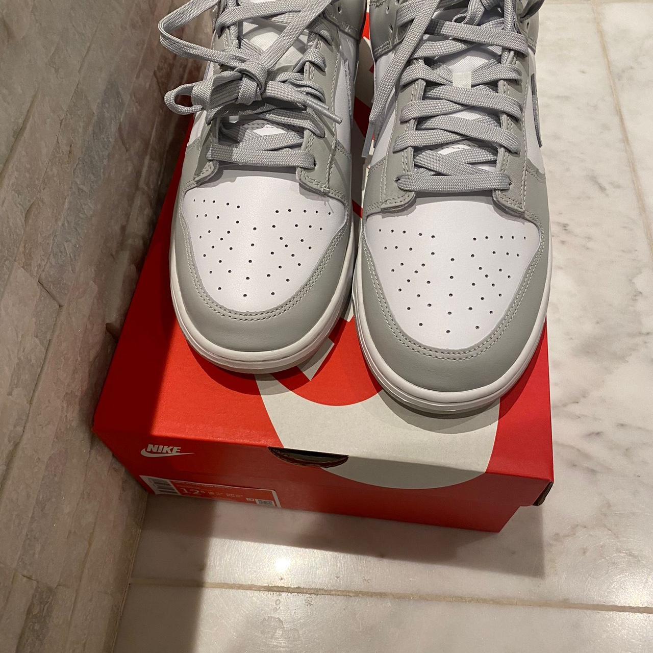 Nike Men's Grey and White Trainers | Depop