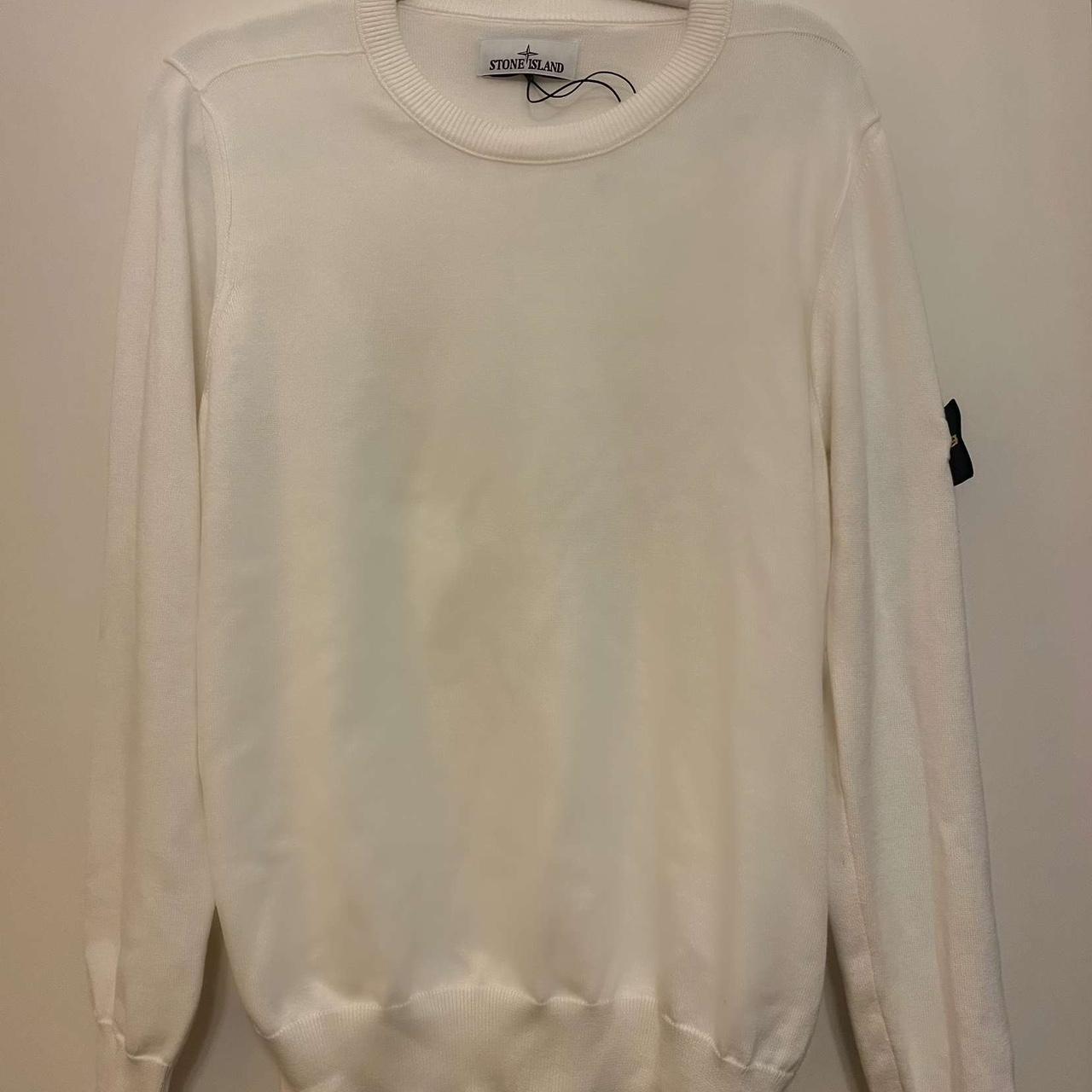 Stone island clearance cream jumper