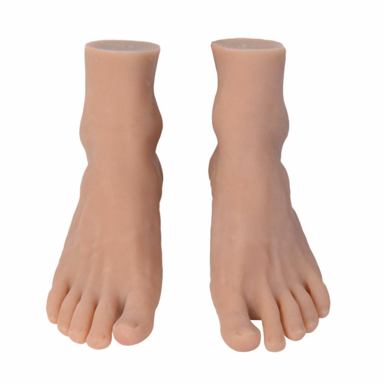 One Pair Realistic TPE Silicone Male Feet... - Depop