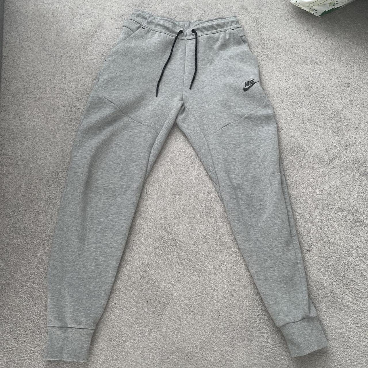 mens grey tech fleece joggers
