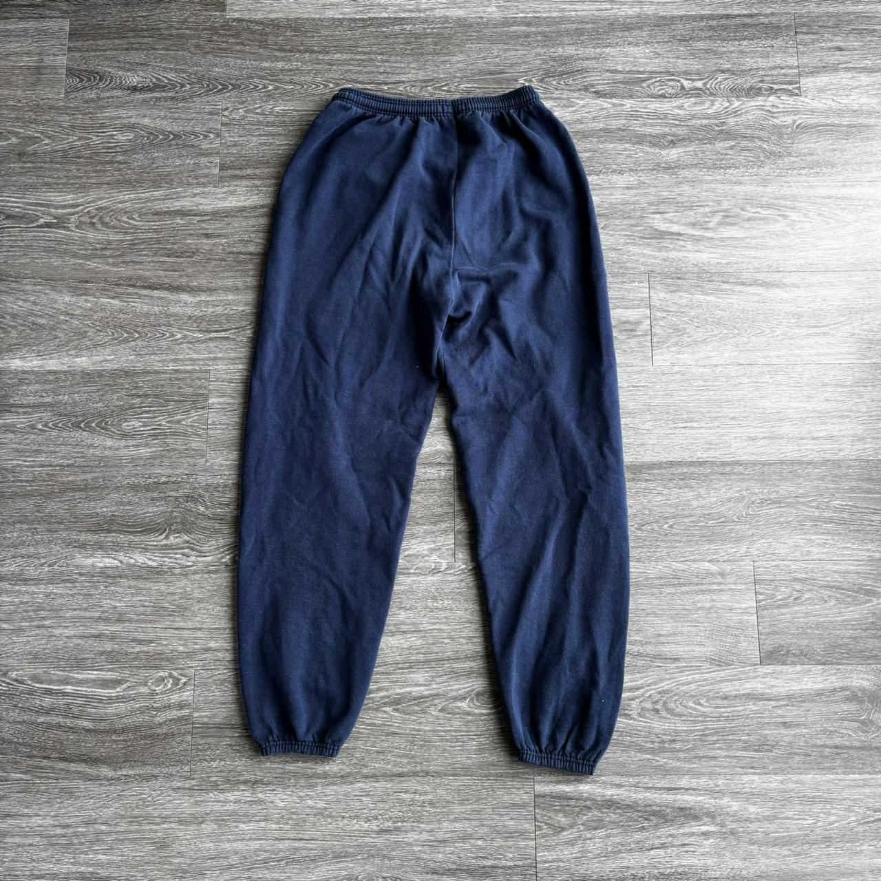 Vintage Baggy Hanes Sweatpants Navy Blue M Great Depop